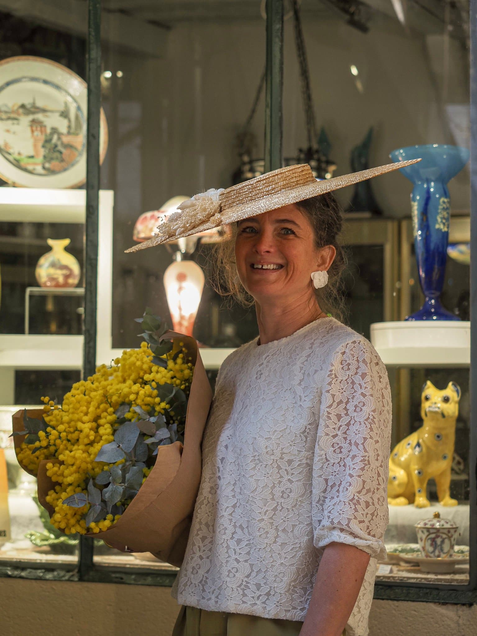 Blouse Sidonie dentelle ivoire