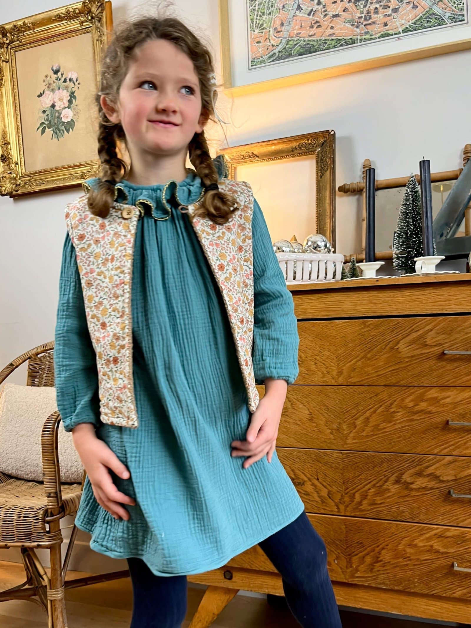 Robe Augustine verte